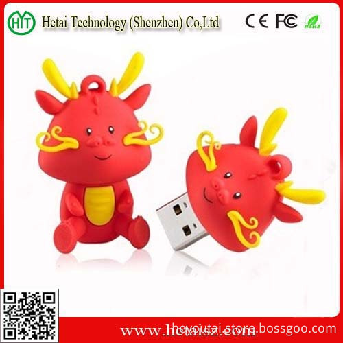 Topselling Funny 16GB Silicone Cow USB